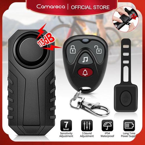 Camaroca Wireless Alarm Ip55 Waterproof Motorcycle Bike Alarm Remote Control Anti Theft Security Protection Smart Home