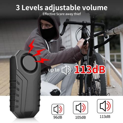 Camaroca Wireless Alarm Ip55 Waterproof Motorcycle Bike Alarm Remote Control Anti Theft Security Protection Smart Home