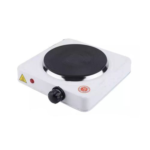 Solid Single Electric Hotplate - White