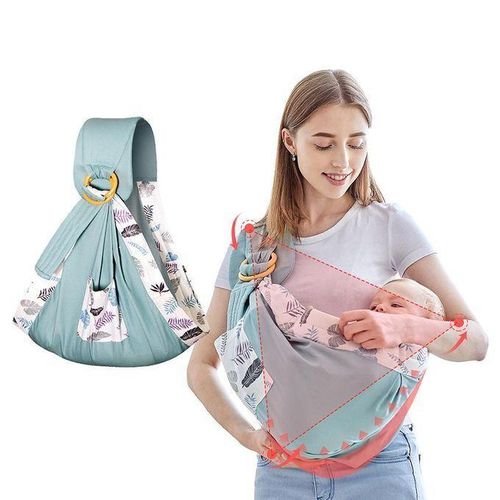 Newborn Infant Baby Carrier Breathable Wrap Sling Backpack 2020 Green