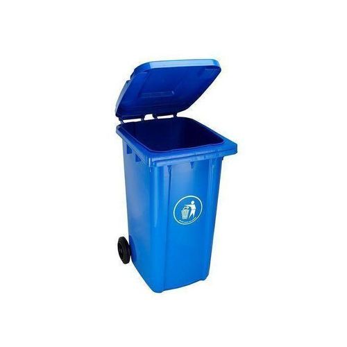 Outdoor 240L Plastic Waste Bin- Standard Household Size - Grey