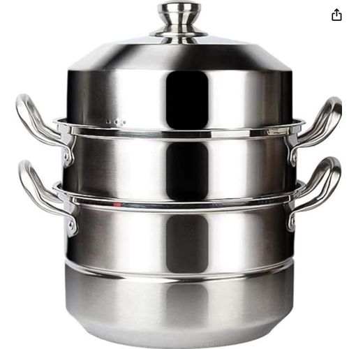 Stainless Steel Steamer Pot Chinese Thicken Multifunction Single Bottom Steamer Pans