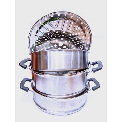 Stainless Steel Steamer Pot Chinese Thicken Multifunction Single Bottom Steamer Pans
