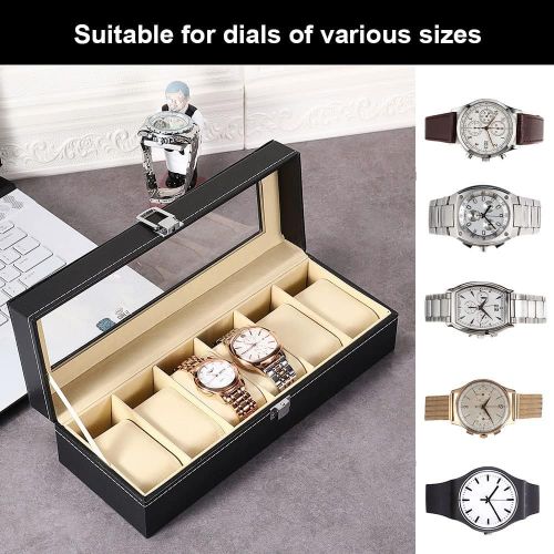 6 Slots Watch Storage Box, Rings, Bracelets, Display Box