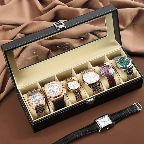 6 Slots Watch Storage Box, Rings, Bracelets, Display Box