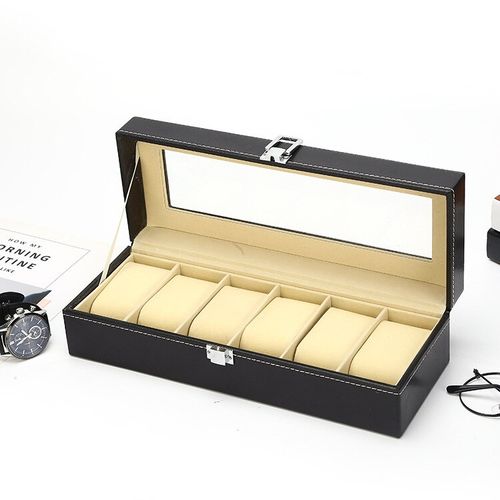 6 Slots Watch Storage Box, Rings, Bracelets, Display Box