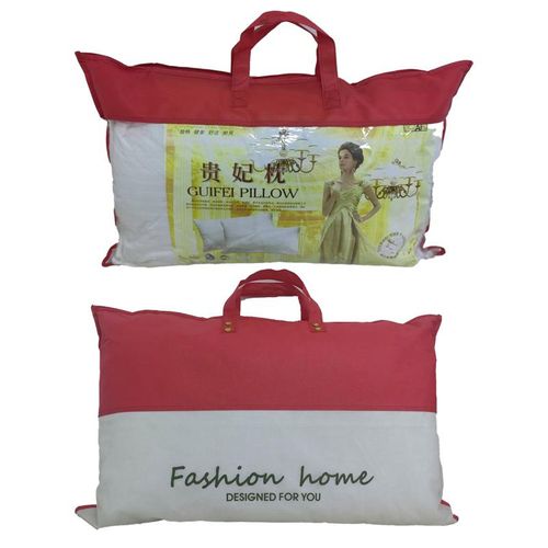 Large Cozy Pillows (2 Pieces) Satin Texture Design Cotton Pillows   Wite