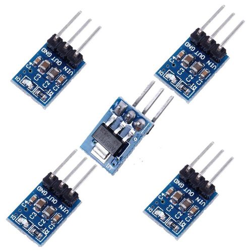 AMS1117-3.3 DC Voltage Regulator Step Down Power Supply Module 4.75V-12V to 3.3V 800mA  Pack of 5