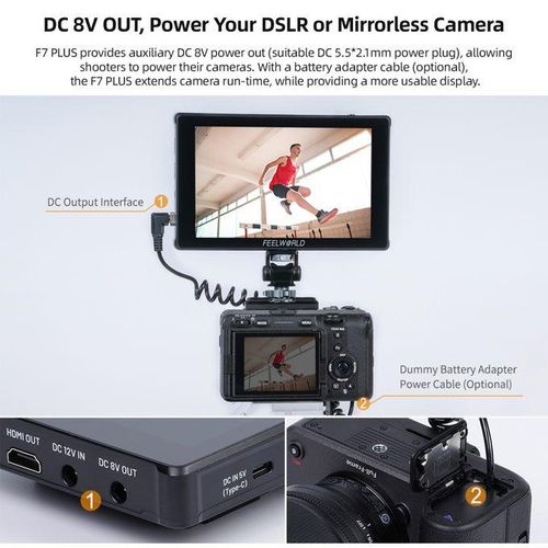 Feelworld F7 PLUS 7 Inch DSLR Camera Field Monitor Video