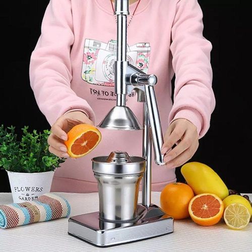 Manual Juicer Hand Press Professional Citrus Juicer Countertop Metal Orange Lemon Pomegranate Squeezer For Home Restaurant Use Colours And Designs Vary -Multicolours