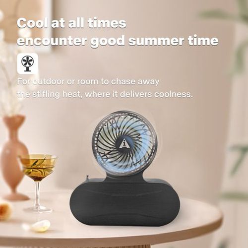 Solar Charging Flashlight Fan Radio Bluetooth Speaker-T