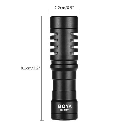 BOYA BY-MM1 Mini Cardioid Microphone Metal Electret