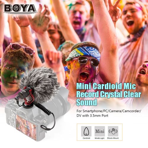 BOYA BY-MM1 Mini Cardioid Microphone Metal Electret