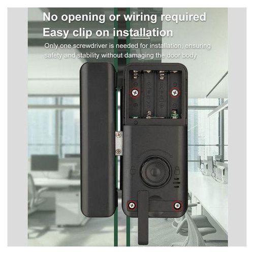 Bluetooth App Tuya Double Glass Doors Keyless Fingerprint Lock Passcode Digital Door Lock Fingerprint Smart Lock