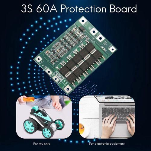 3S 60A Bms Board 11.1V 12.6V 18650 Li-Ion Lithium Battery Protection Board Enhanced Version