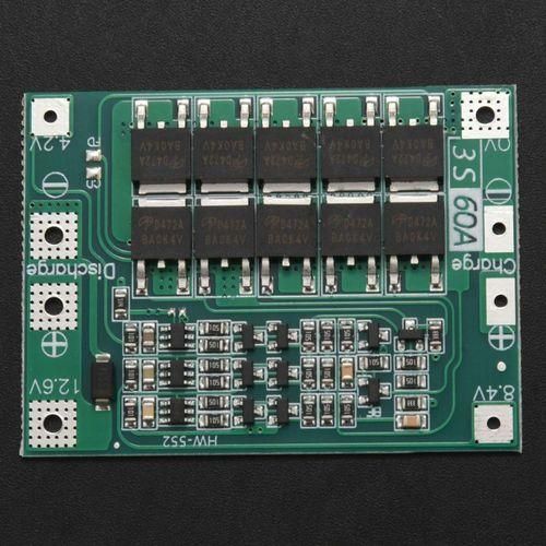 3S 60A Bms Board 11.1V 12.6V 18650 Li-Ion Lithium Battery Protection Board Enhanced Version