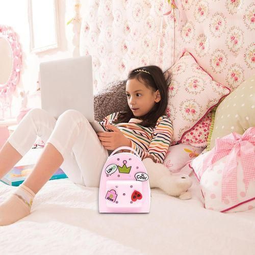 Girls Mini Backpack Jelly Charm Girls Backpack Waterproof Cartoon Pink