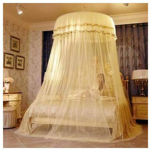Round Ceiling Mosquito Net - Cream