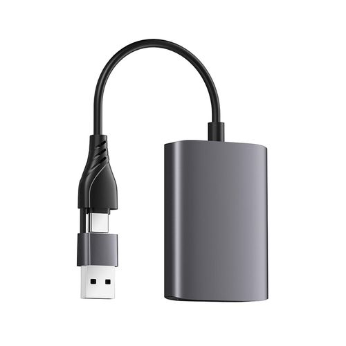 USB C Splitter 2 Monitors Extended Display USB3.0/Type-C to Dual HD Display Splitter Support for Windows 10 and Above,Dark Grey NO5235