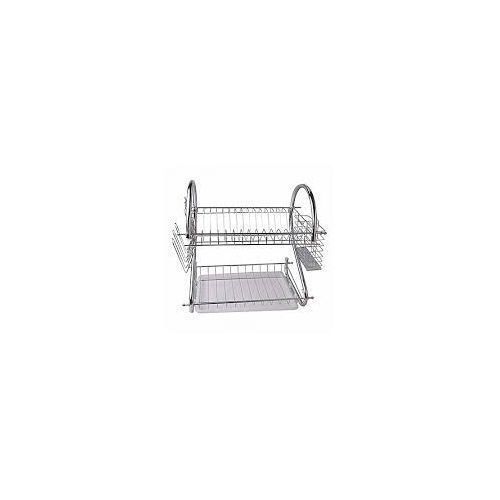 Stainless Steel 2 Tier Dish Rack - Silver
