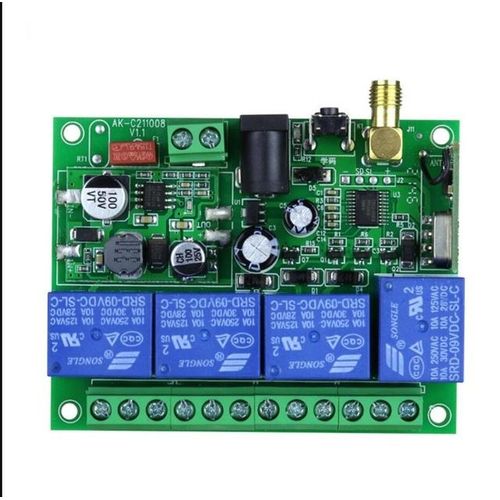 433mhz Industrial 220v Or 12v To 36vdc 4 Channel Motor Pump Machine Rf Wireless Remote Control Switch 20 To 2000m