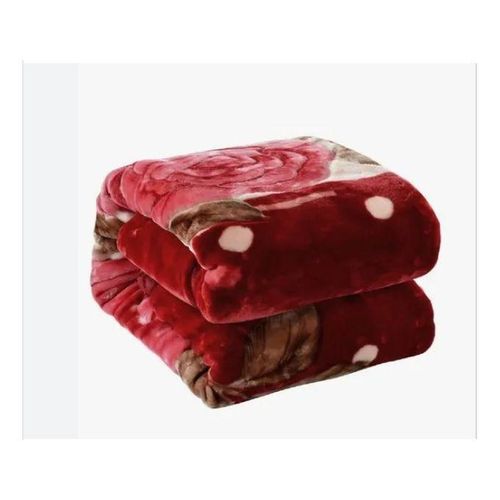 Double Layer Woolen Multi Coloured Printed Blanket