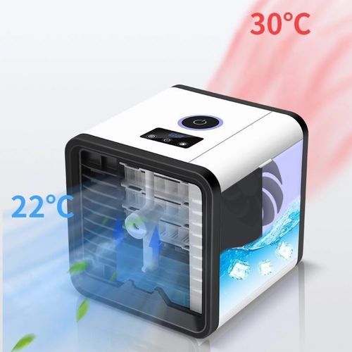 Portable LED Light/humidification Cooling Fan Mini Air Conditioner