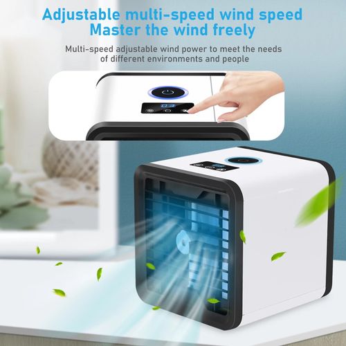 Portable LED Light/humidification Cooling Fan Mini Air Conditioner