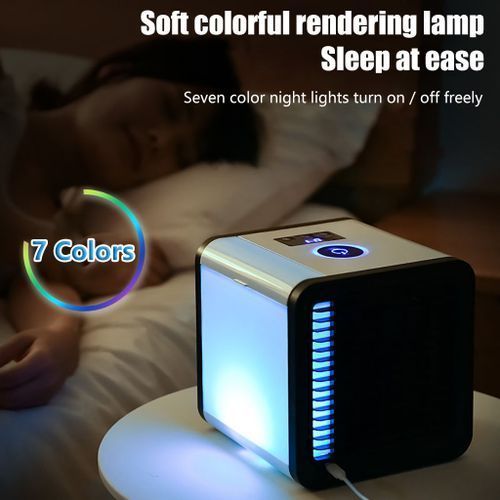 Portable LED Light/humidification Cooling Fan Mini Air Conditioner