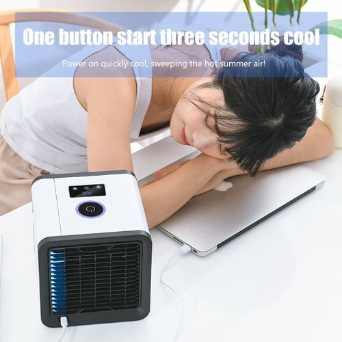 Portable LED Light/humidification Cooling Fan Mini Air Conditioner