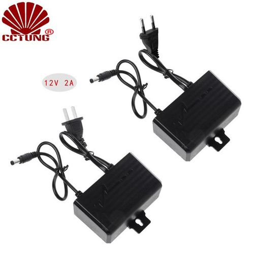 12v 2a Outdoor Waterproof Cctv Camera Ac/dc Power Adapter For Security Engineering With 2.5mm Powr Cable /eu Plug Available