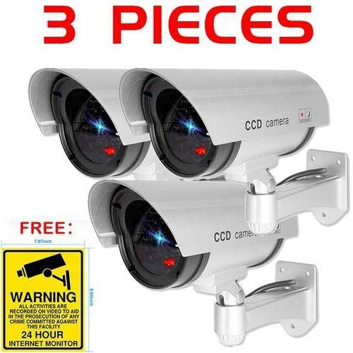 3 SET Dummy Fake Camera Imitation High Simulation CCTV Camera