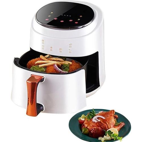 silver crest 8 Liters Fast Frying Airfryer With Lcd Touch Control And A Dynamic Design-White/Black