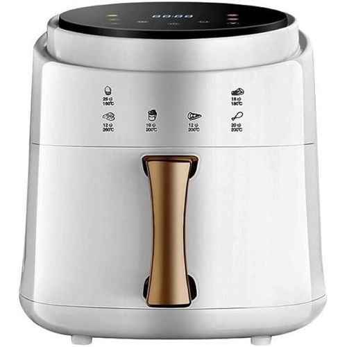 silver crest 8 Liters Fast Frying Airfryer With Lcd Touch Control And A Dynamic Design-White/Black
