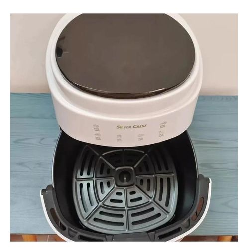 silver crest 8 Liters Fast Frying Airfryer With Lcd Touch Control And A Dynamic Design-White/Black