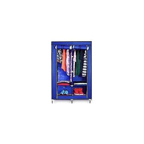 Wooden Frame Wardrobe- Blue