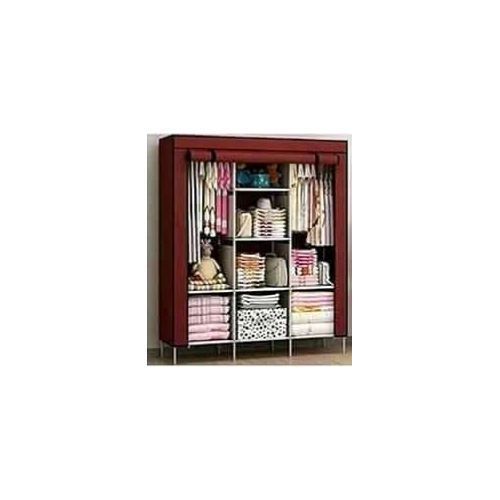 Wooden Frame Wardrobe- Blue