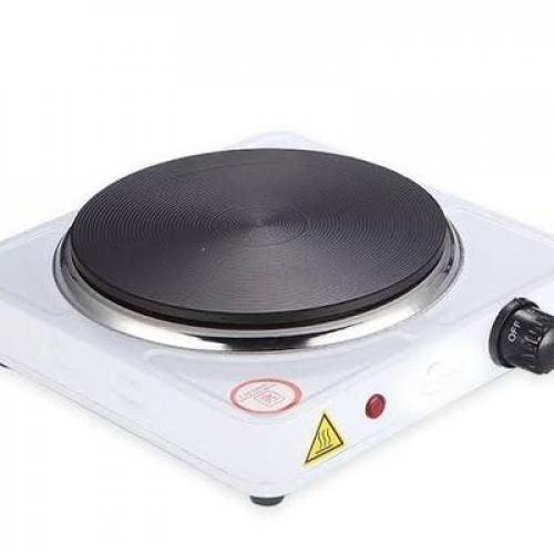 Single Plate 1000W Cooking Hotplate - White