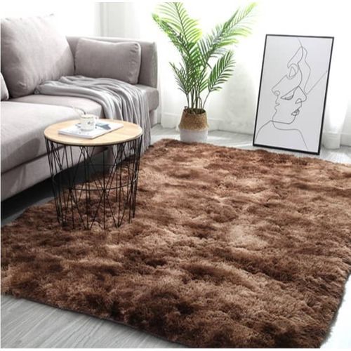 Fluffy Anti-skid Carpets / Rugs - Coffee Brown