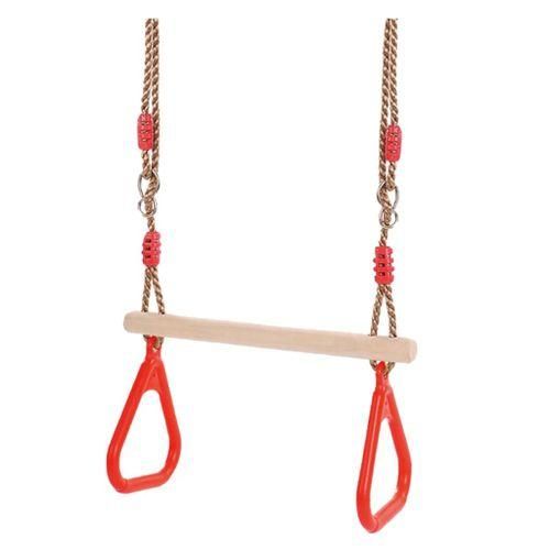 Playground  Swing  Triangular Rings Fun Yard Play Red