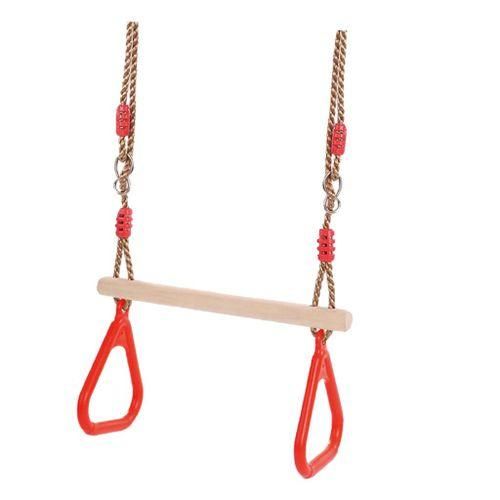 Playground  Swing  Triangular Rings Fun Yard Play Red