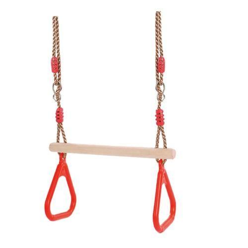 Playground  Swing  Triangular Rings Fun Yard Play Red