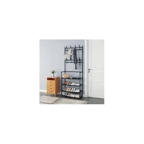 Shoe Rack Organizer + Hat Racks With 8 Hooks