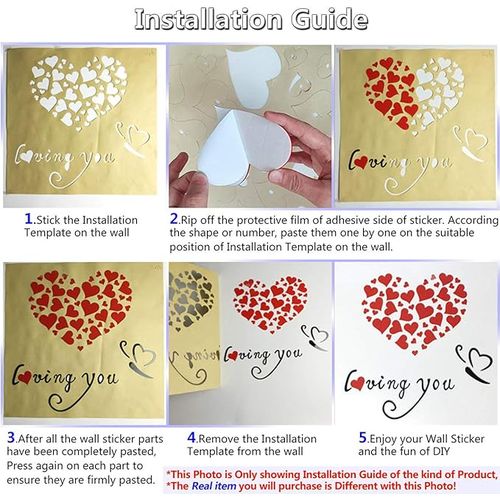 40*100cm Wall Sticker Home Decoration Living Room Room Red