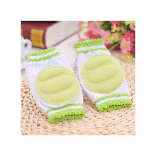 One Pair Ventilated Children Baby Crawling Walking Knee Interesting Elbow Interesting Protecting Pads(Green)