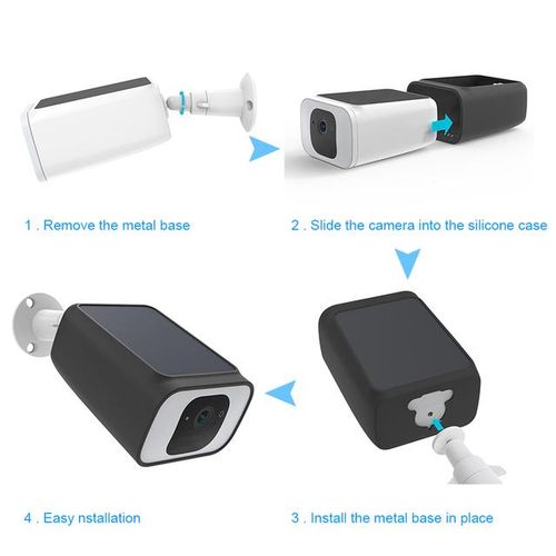 1pcs For Eufy Security S230 Solocam S40 Case Outdoor Waterproof Protection Housing Silicone Protective Cover Camera