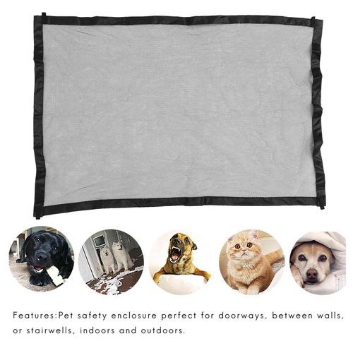 2Pcs Dog Pet Fences Portable Folding Safe Guard Indoor and O