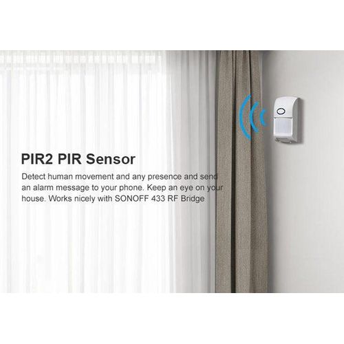 Pir2 Motion Sensor With Wireless Alarm Motion Sensor 433mh Rf Work With Sonoff Rf Bridger2