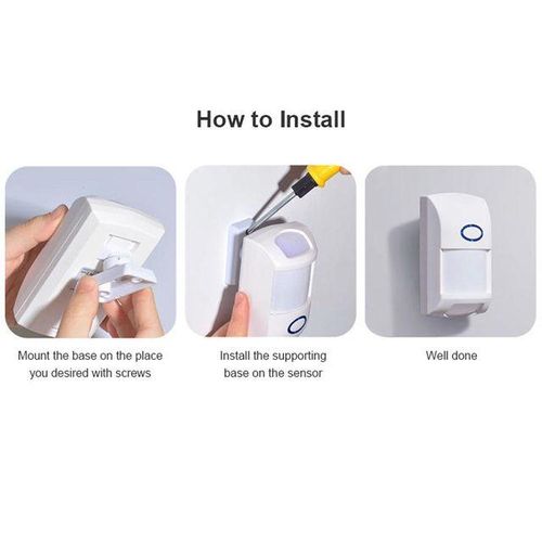 Pir2 Motion Sensor With Wireless Alarm Motion Sensor 433mh Rf Work With Sonoff Rf Bridger2