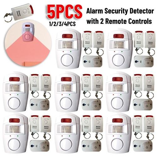 1-5pcs Wireless Motion Sensor Alarm Security Indoor Outdoor Systeem Met Afstandsbediening Voor Thuis Garage